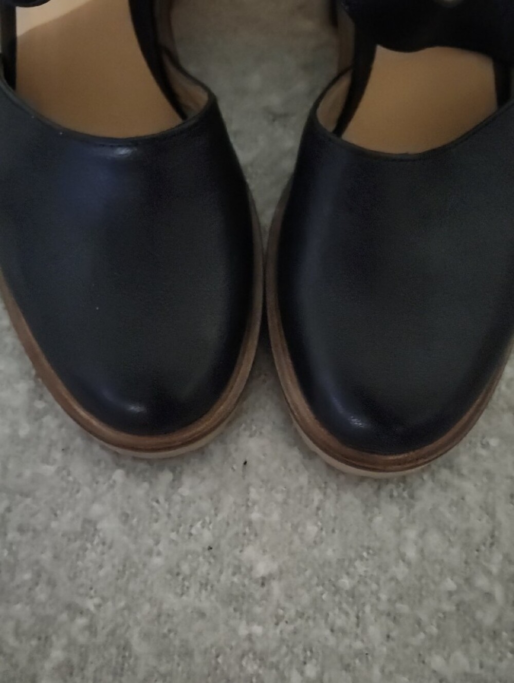 Seychelles Lock and Key Black Leather Mary Jane Block Heels Sz 6.5 Dark Academia - Picture 5 of 10